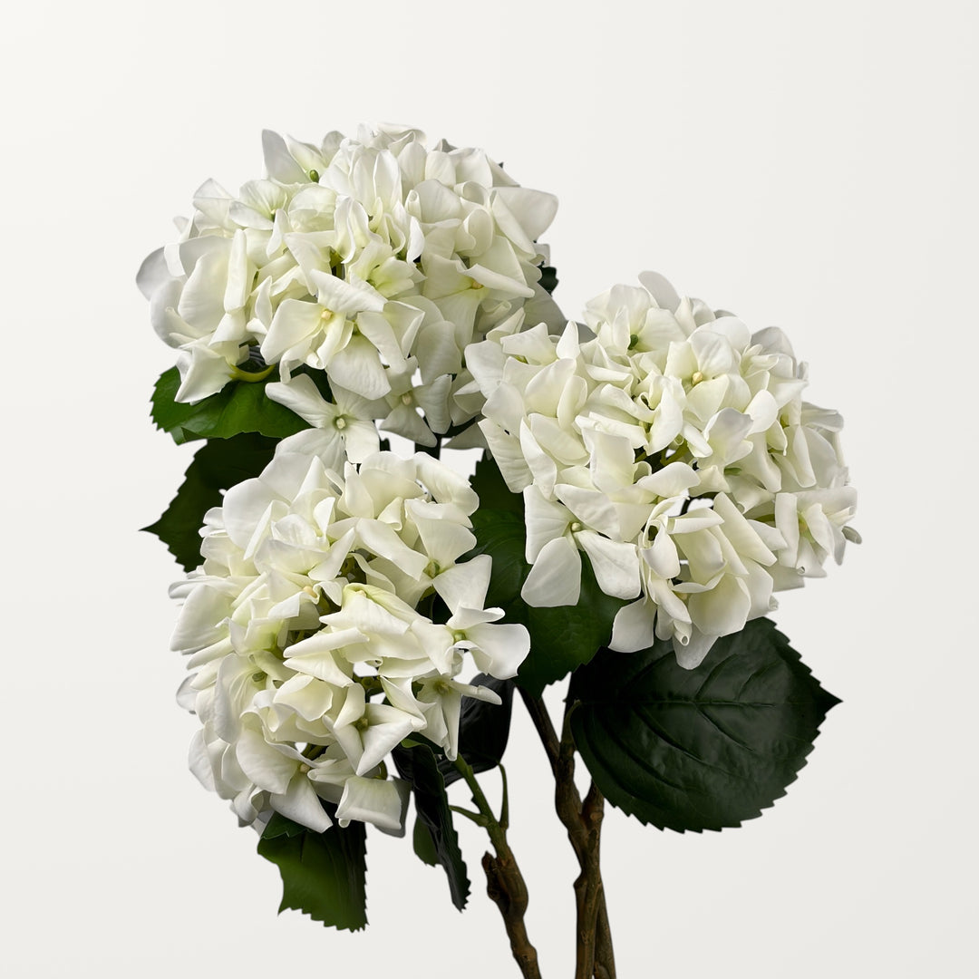Curled Petal Hydrangea – White (Real Touch) - view 3