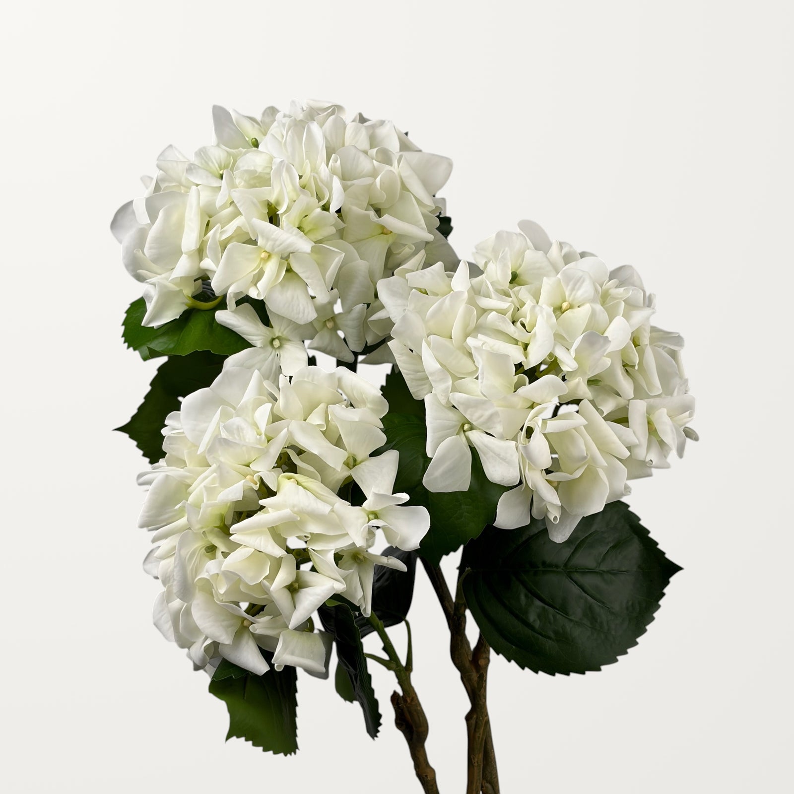 Curled Petal Hydrangea – White (Real Touch) - view 3