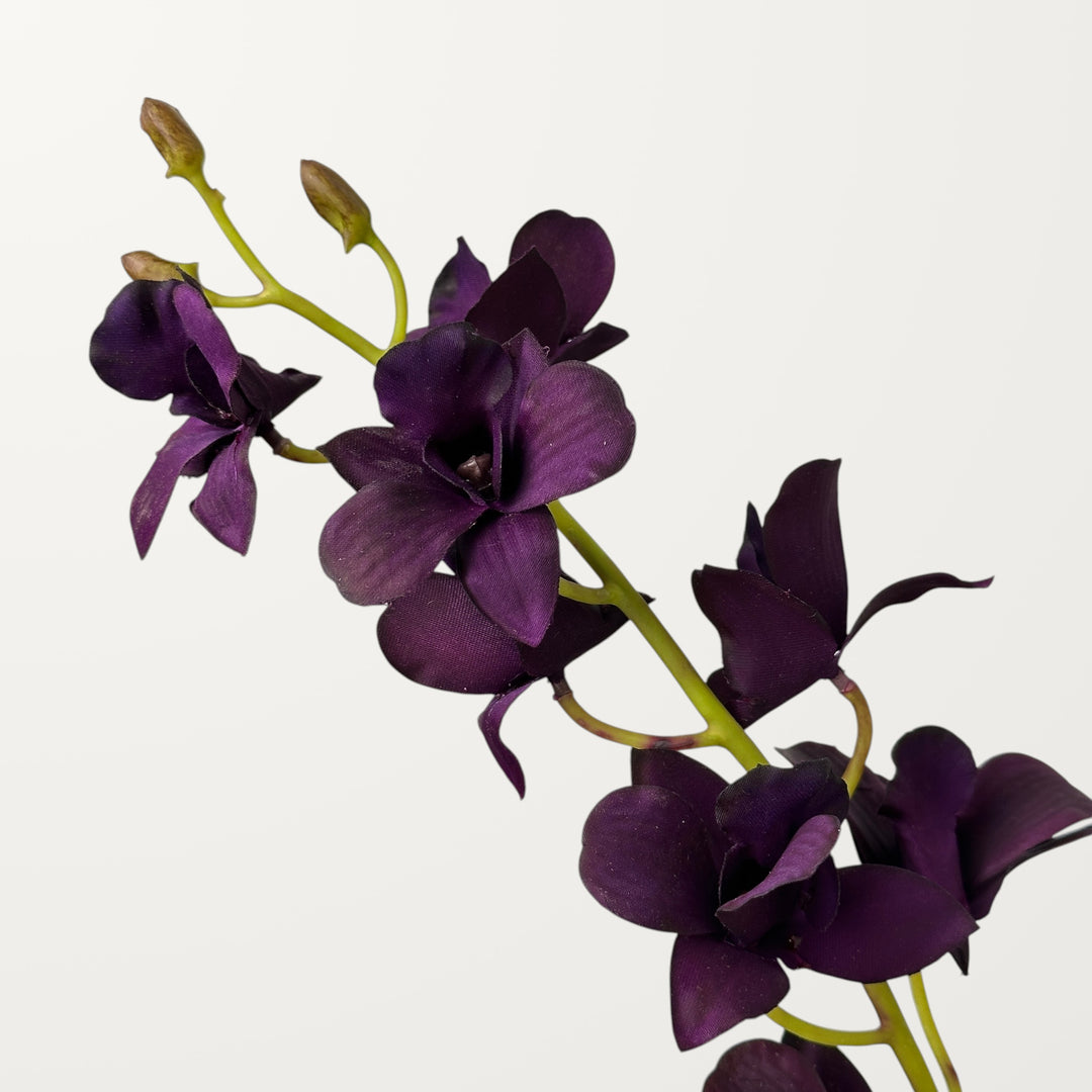 Dendrobium Orchid – Deep Purple (Real Touch) - view 3