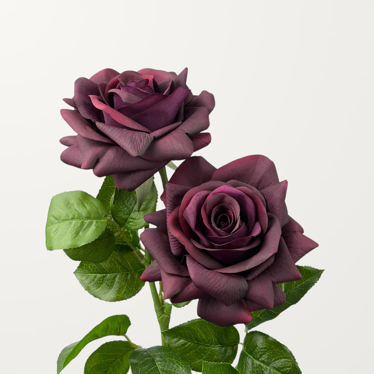 Large Rose – Dark Burgundy (Real Touch) - view 2