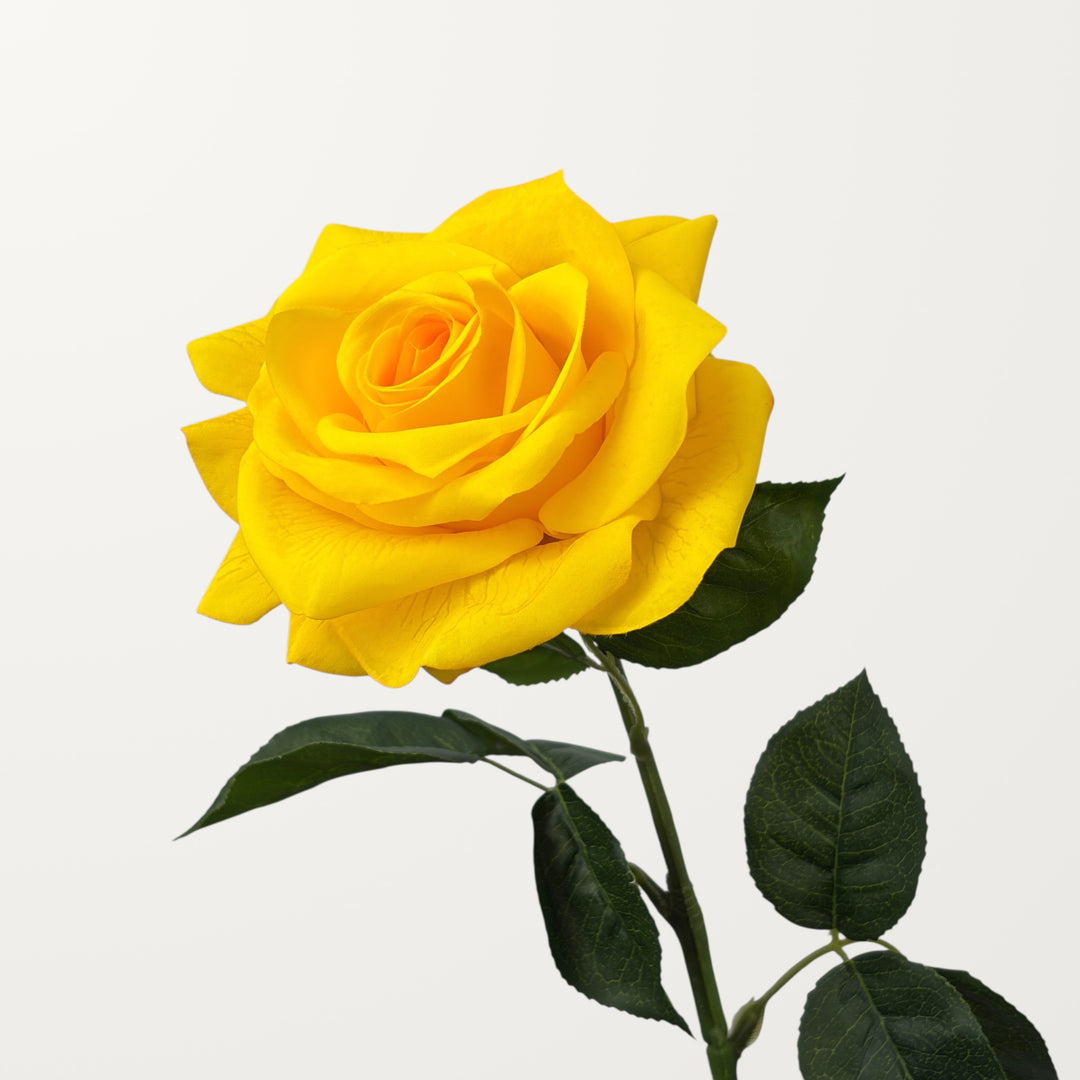 Large Rose – Yellow (Real Touch)
